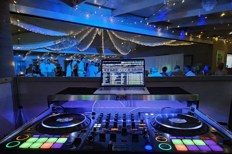 Professional DJ setup and lighting at a corporate event in Johannesburg by Cream Cheese Premier DJs & Events