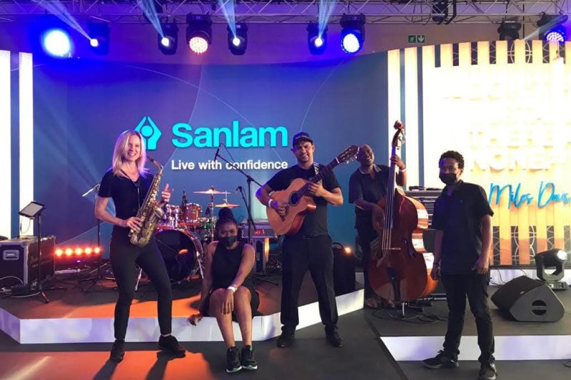Live band performance and elite entertainment services at a corporate event in Johannesburg by Cream Cheese Premier DJs & Events