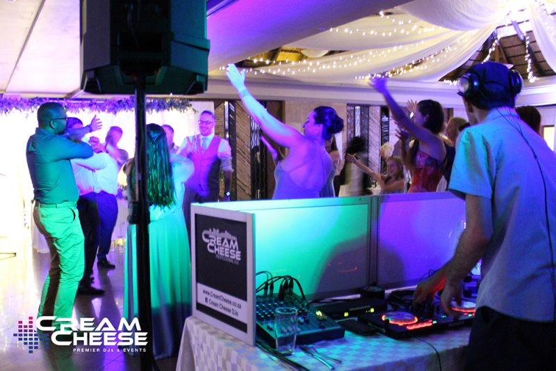 Dance floor entertainment and professional DJ services at a Johannesburg event by Cream Cheese Premier DJs & Events